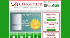 Desktop Screenshot of a1gasforce.co.uk